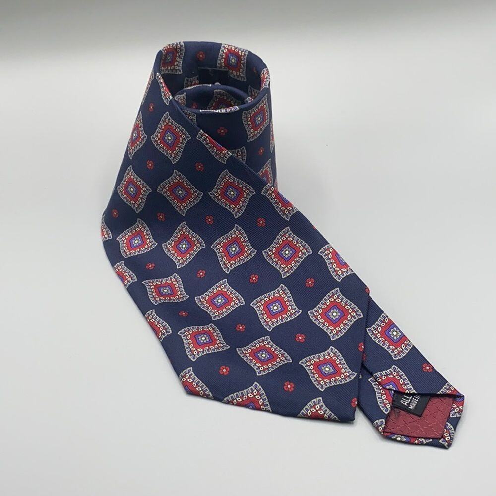 Christian Dior 100% silk Men's neck red and blue